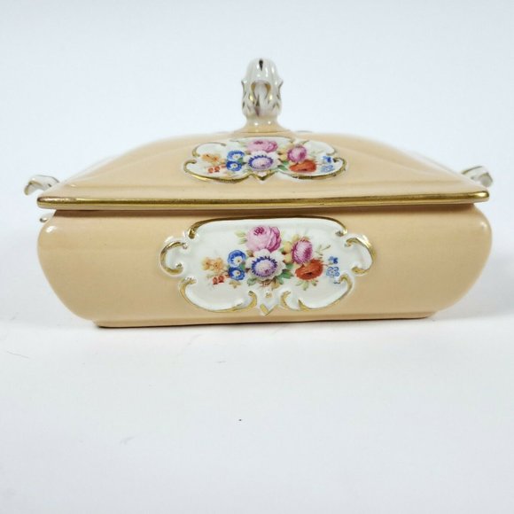 Vintage St Regis Porcelain Trinket Covered Dish - Picture 4 of 12